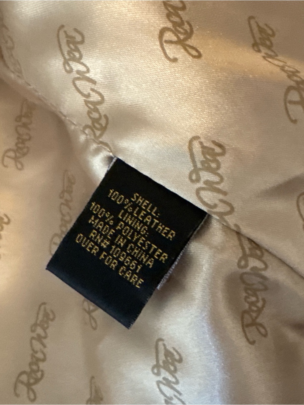 Rocawear Shimmery Gold Vintage Leather Jacket - Picture 6 of 16